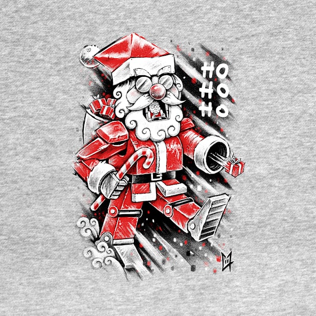 Robot Santa Claus by c0y0te7